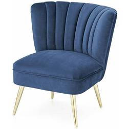 Point Velvet Occasional Lounge Chair