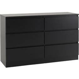 SECONIQUE Malvern 6 Chest of Drawer 121.5x77cm