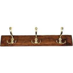 Wooden Antique Style Rack Triple Coat Hook