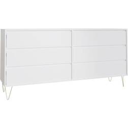 Monaco White Chest of Drawer 160x77cm