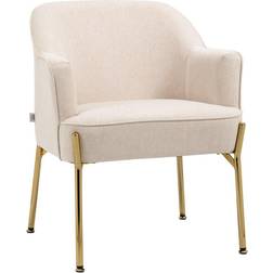 Homcom Accent Cream Armchair 79.5cm