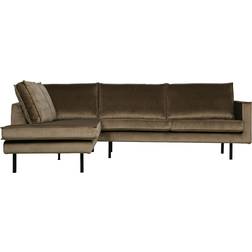 BePureHome Rodeo Hoekbank Links Velvet Taupe