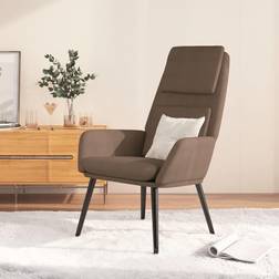 vidaXL Chaise de Relaxation Siège de Salle de Séjour Meuble Tissu Taupe Fauteuil