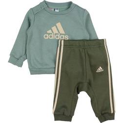 Adidas Badge of Sport Jogger Set - Silver Green/Sand Strata (IC6593)