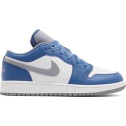 Nike Air Jordan 1 Low GS - True Blue/Cement Grey/White