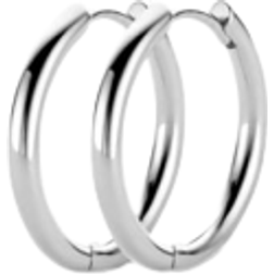 Spirit Icons Balance Hoop Earrings - Silver