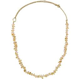Maanesten Riesme Necklace - Gold/Citrine