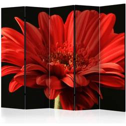 Arkiio Skärmvägg Red Gerbera Flower II Rumsavdelare
