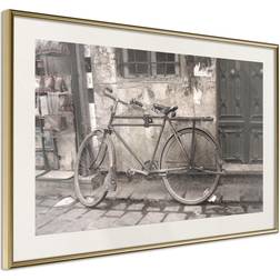 Artgeist Poster - Old Bicycle 30x20 Guldram Tavla