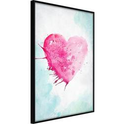 Artgeist Poster Watercolour Heart Bild