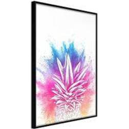 Artgeist Poster Rainbow Pineapple Crown Tavla