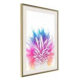 Artgeist Poster - Rainbow Pineapple Crown Tavla