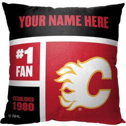 NHL Calgary Flames Colorblock Personalized Square Komplett pyntepyte