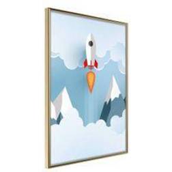 Artgeist Plakat Rocket in the Clouds 20 x 30 cm Billede