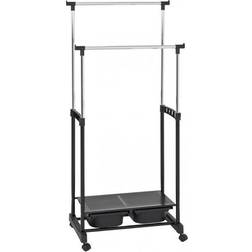 HAKU Möbel HAKU Möbel Rollgarderobe 44577 silber 71,0