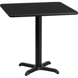 Flash Furniture XU-BLKTB-2424-T2222-GG 24" Square Dining Table