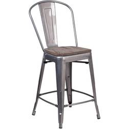 Flash Furniture 24Inch Metal Bar Stool