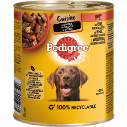 Pedigree Can Cuisine Sauce Beef Noodles Carrots 24 x 800g