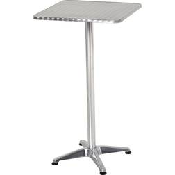 Homcom Adjustable Stainless Steel Mesa de bar 60x60cm