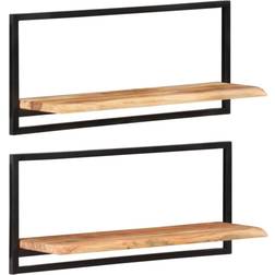 vidaXL 2 st Vägghylla 80cm 2st