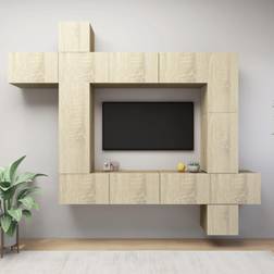 vidaXL Set Hifi Wall Cabinet