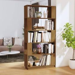 vidaXL Cabinet/Room Divider Honey Book Shelf