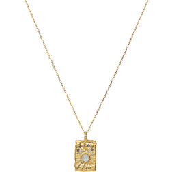 Maanesten Aylin Necklace - Gold/Blue/Transparent