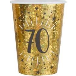 Santex Papkrus 70 År Birthday Party Guld