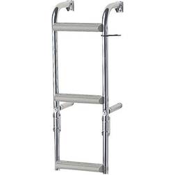 Nuova Rade Fällbar badstege polerat rostfritt stål, 3 steg 1 2 70.5 cm, 23.5 cm