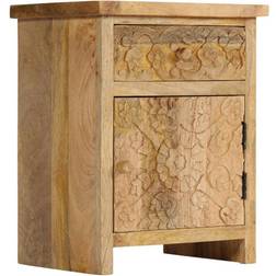 vidaXL In Legno Massello Di Mango 40x30x50 cm Comodino