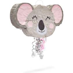 Blue Panda Koala Pull String Animal Pinata Jungle Theme 165x10x3 In