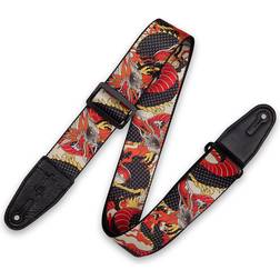 Levy's MPD2 Polyester Guitar Strap Japanese Traditional Dragon