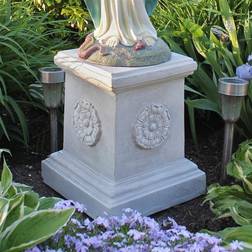 Design Toscano English Rosette Garden Large Plinth Pedestal 33 cm Polyresin
