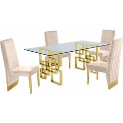 Best Quality Furniture Modern 5-piece Dining Set 5