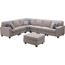 Lilola Home Set 7 Thunder Casanova Modular Sectional Sofa