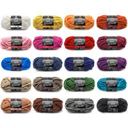 Arteza 100% Worsted Acrylic Yarn Multi Pack Dark Colors Mini Pack of 20