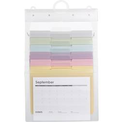 Smead Cascading Wand-Organizer Gen 2, 6 Taschen, Briefgröße, Pastellfarben 92064