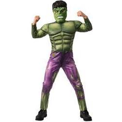 Rubies HULK Marvel officiel Déguisement Super Héros pour Enfant Entrée de Gamme Taille 7-8 ans. Costume avec combinaison et masque PVC Pour Anniversaire, Carnaval