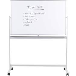 Vivo Mobile Dry Erase Magnetic Whiteboard Rolling Stand CART-WB48S