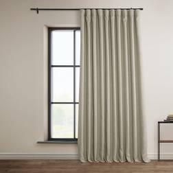 Exclusive Fabrics & Furnishings Half Price Drapes Extra Wide Linen Curtain 100 x 84