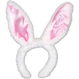 Beistle Party Decoration Plush Satin Bunny Ears- Pack Of 12