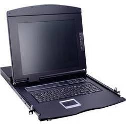 Value KVM-Konsole USB Deutsch 43 cm 17" Serverschrank Zubehör, Schwarz