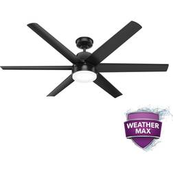 Hunter Skysail Matte Fan with Light Kit Control Included