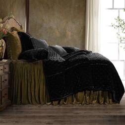 HiEnd Accents Stella Silk Velvet 3 Set Bedspread Green