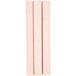 Creativ Company Crepe Paper, 25x60 cm, Crêpe ratio: 180% 105 g, soft rose, 3 sheet/ 1 pack