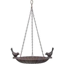 Esschert Design Cast iron hanging bird bath with two