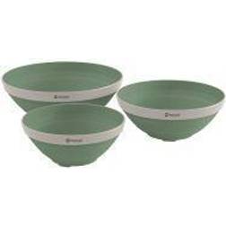 Outwell Collaps Bowl Set Servies Groen One Size