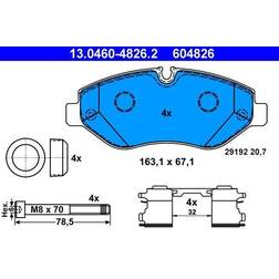 ATE Kit Pastiglie Freno 13.0460-4826.2