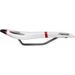 Selle San Marco Aspide Racing Racercykelsadel Lätt Xsilite-Ram Rostfritt Stål S2 Vit