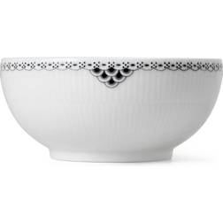 Royal Copenhagen Sort Riflet Blonde Skål 21.4cm